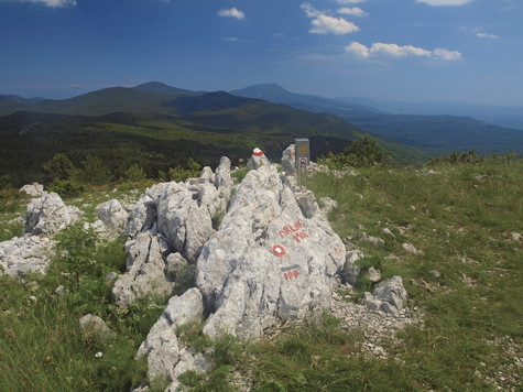 Ćićarija – vrh Orljak 
