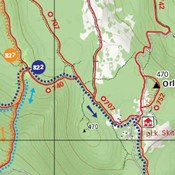Nova Istra trails topografska karta za područje Labina i Raše