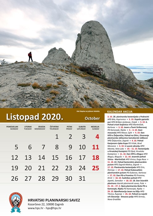 Web mjesto za kalendar
