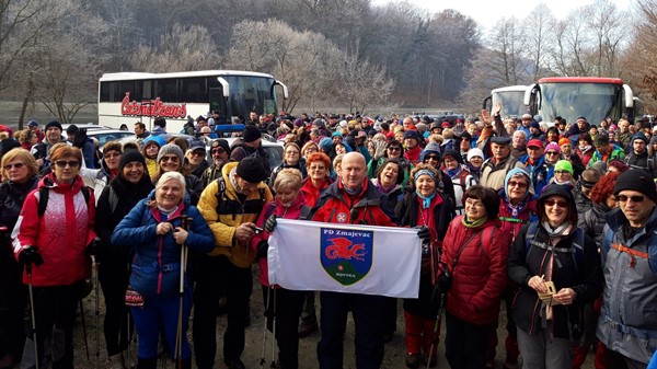 Dio sudionika 22. zimskog pohoda Novskim brdom