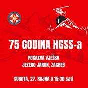 Pokazna vježba povodom 75. obljetnice HGSS-a na Jarunu u subotu 27. rujna