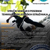 Stručni seminar o posebnim tehnikama speleoloških istraživanja