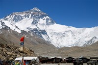 Mount Everest iz Sjevernog baznog logora